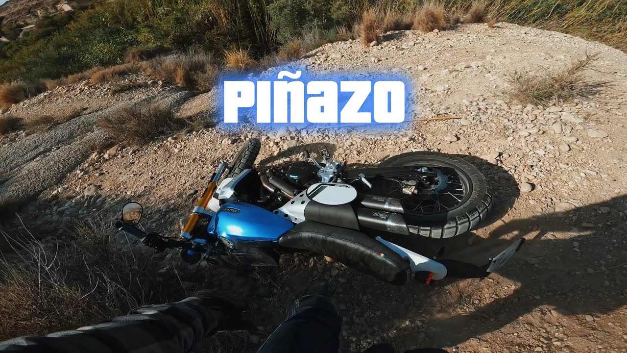 ENDURO con la CABALLERO SCRAMBLER 💥PIÑAZO💥 Termino sin espejos✌🏽