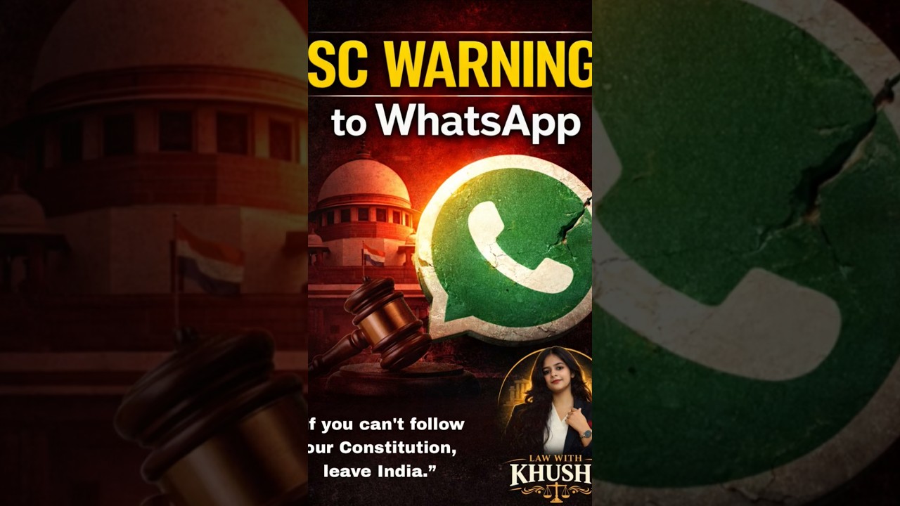 Supreme Court&rsquo;s strong warning to WhatsApp & Meta on data privacy|#legalawareness #whatsapp