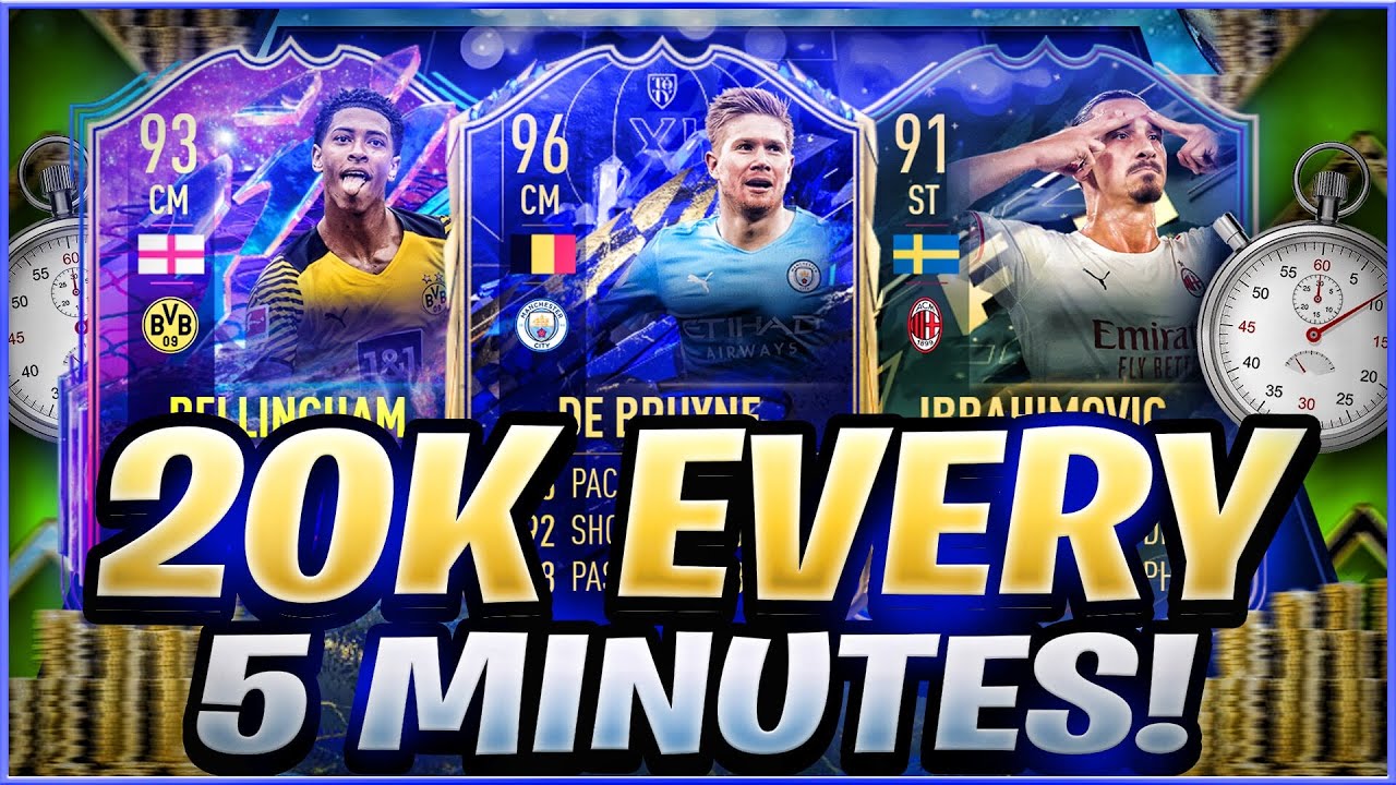20K EVERY 5 MINS FIFA 22 BEST TRADING METHODS (FIFA 22 SNIPING FILTERS & FLIPPING)