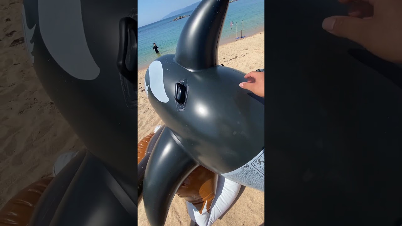 Inflatable whale with magic agent