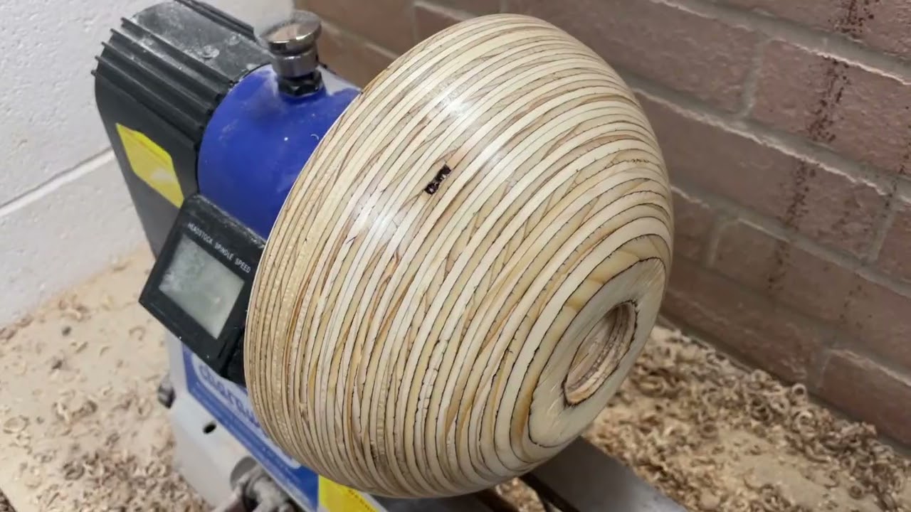 Scrap Plywood Bowl - Wood turning