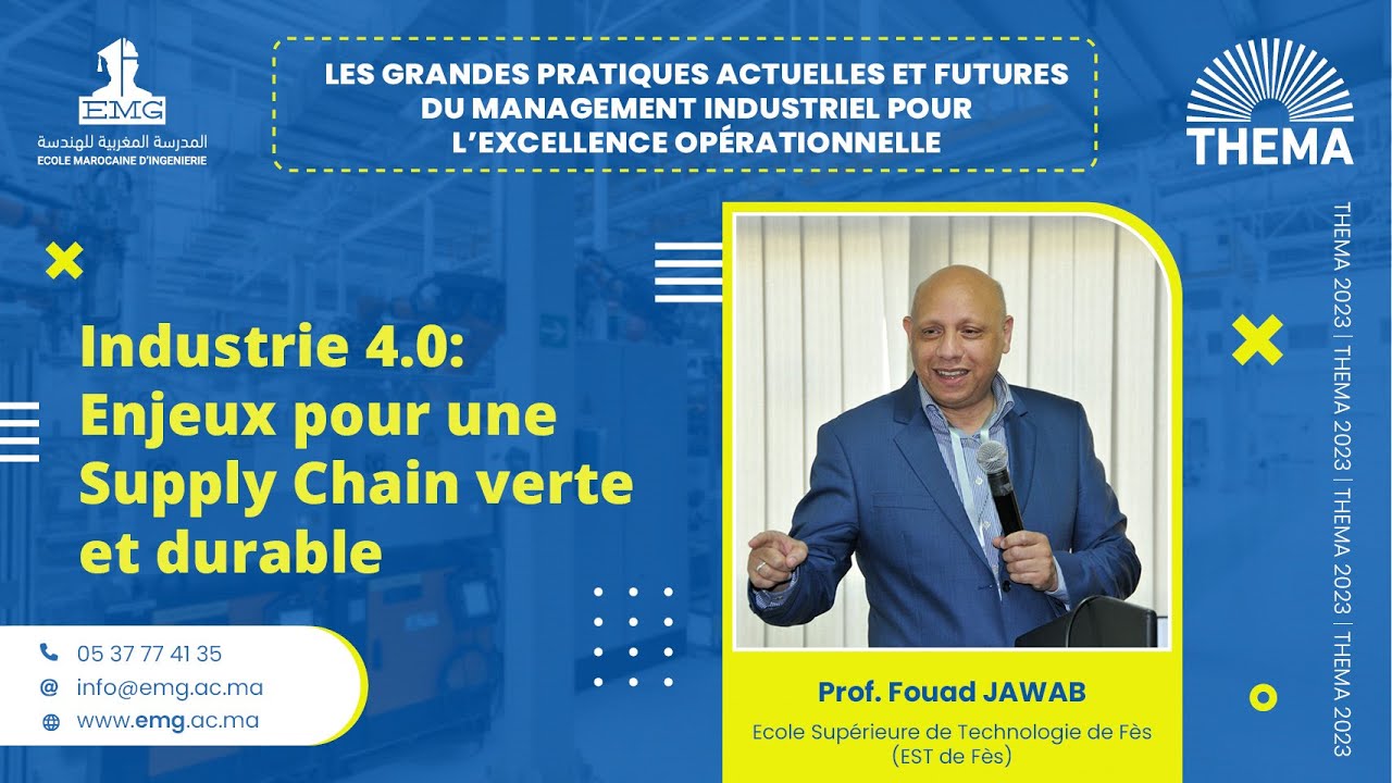 Fouad Jawab - Industrie 4.0 Enjeux pour une supply chain verte et durable