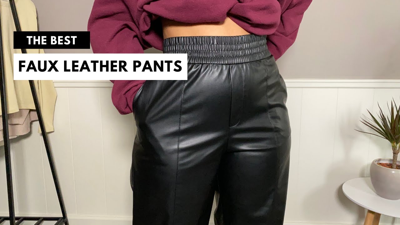 FINDING THE BEST FAUX LEATHER PANTS FOR CURVY WOMEN | ZARA vs. LEVI’S vs. H&M vs. MANGO and more