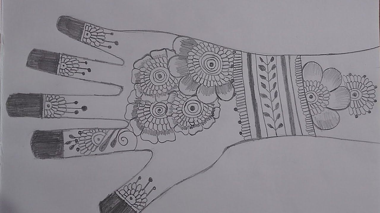 Most Satisfying Mehndi Drawing Ever ✨🥰 #mehndi #drawing 