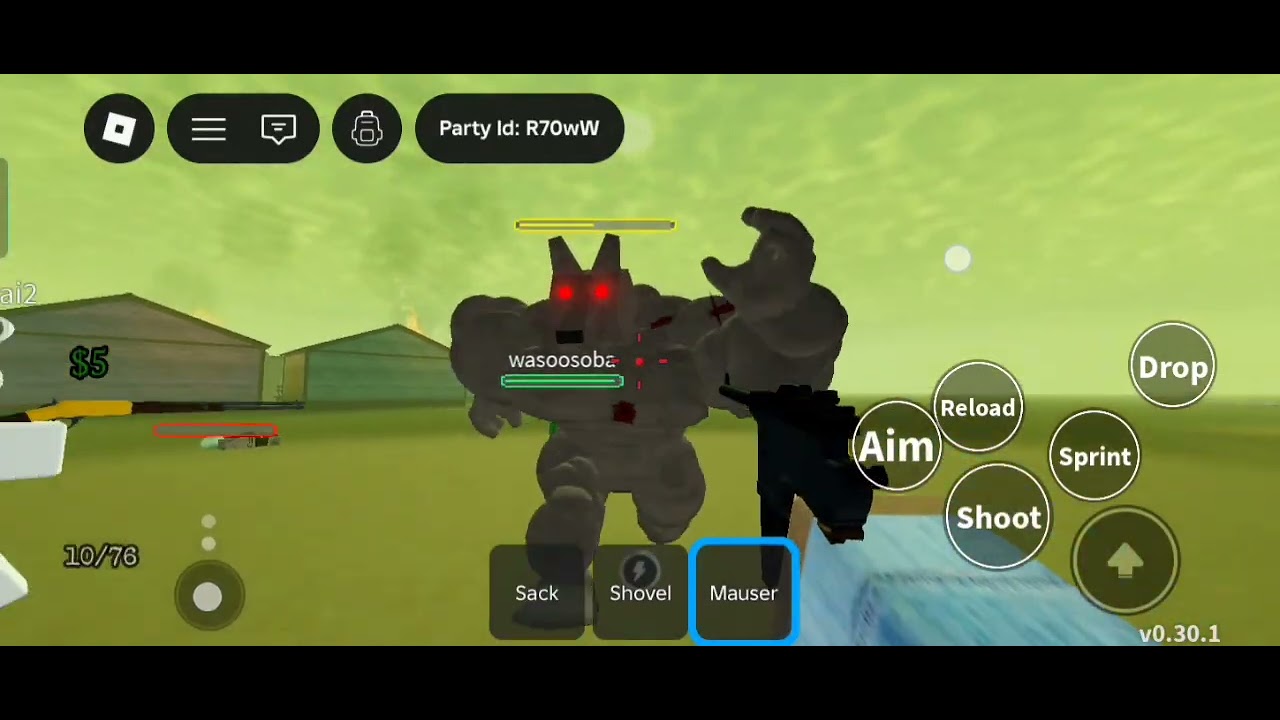 I'd tried to play dead rails in Roblox with a bunch of players, but...