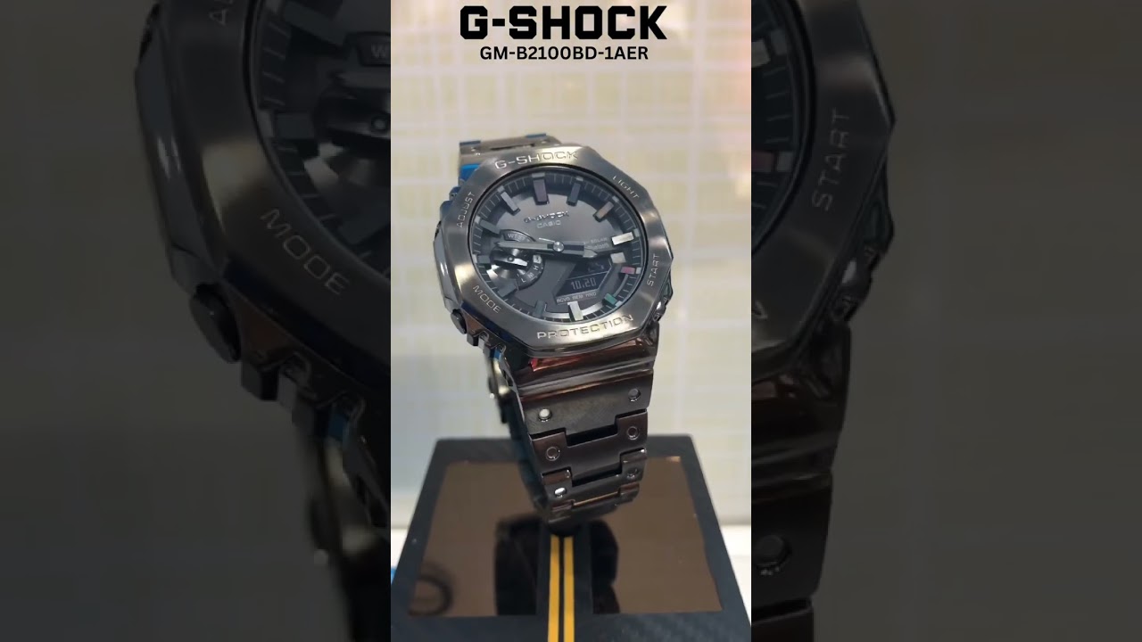 G-Shock Full Metal 2100 Series Black IP Bracelet Watch | GM-B2100BD-1AER | #shorts #gshock #watch