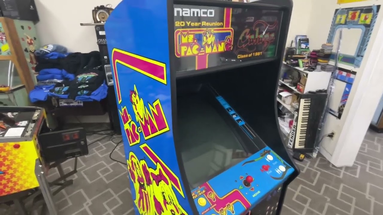 Repairing a Home Use Only Namco Ms. Pac-Man Galaga Reunion Arcade Game...