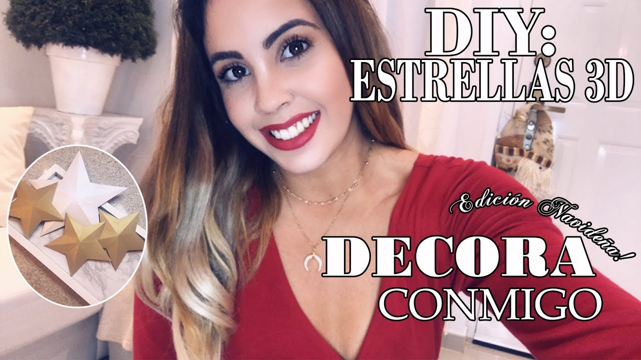 DIY: Estrellas 3D // Decora Conmigo Edición Navideña!