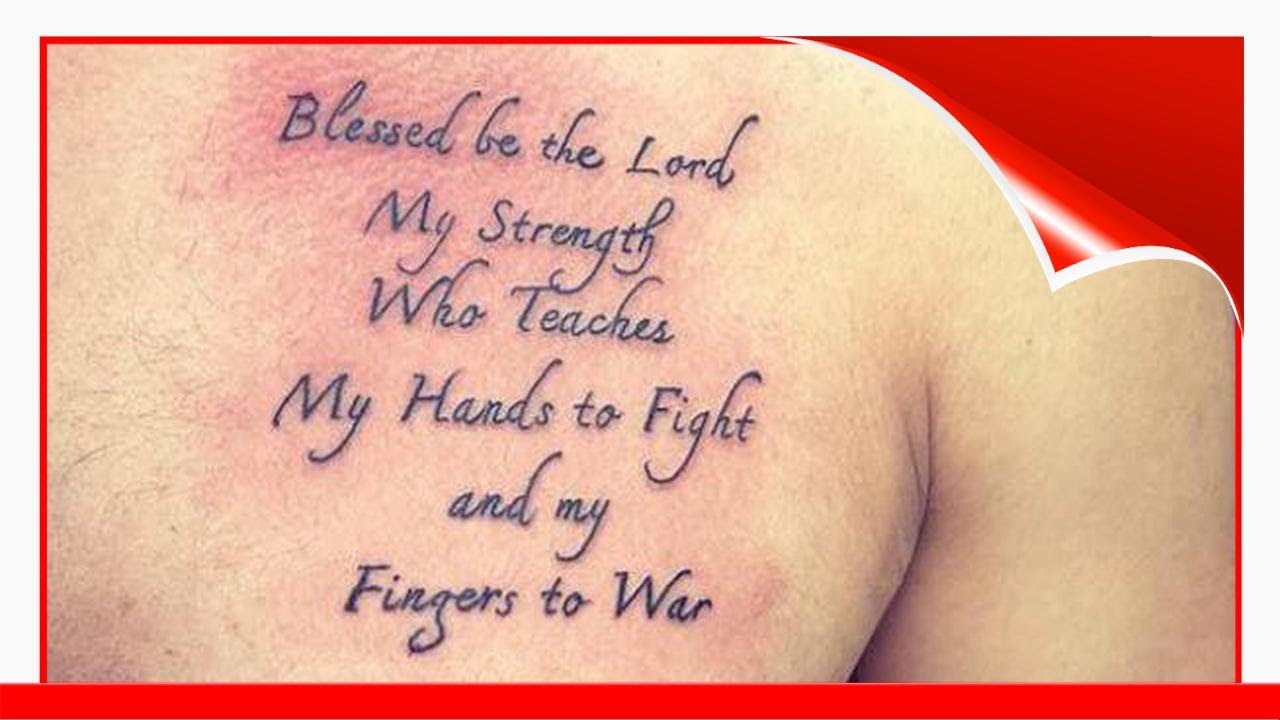 150+ Short Quote Tattoos For Guys (2020) Inspirational Designs !