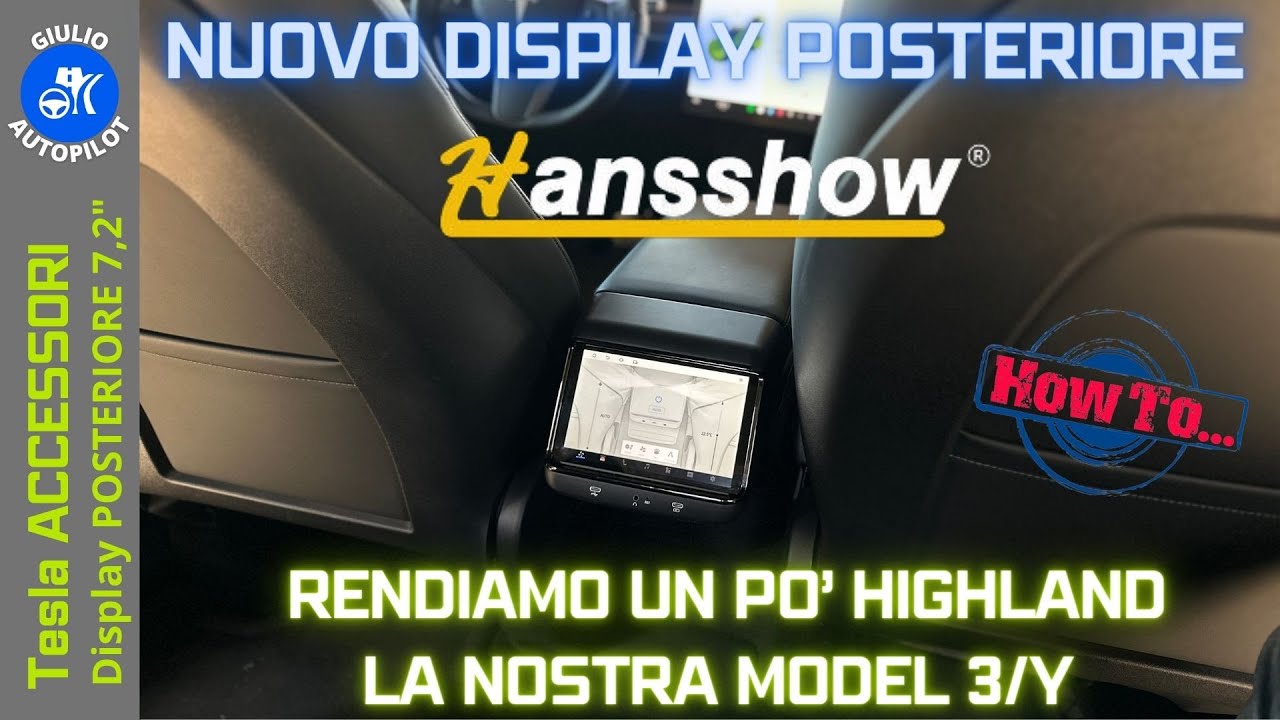 HANSSHOW - Display Posteriore 7,2