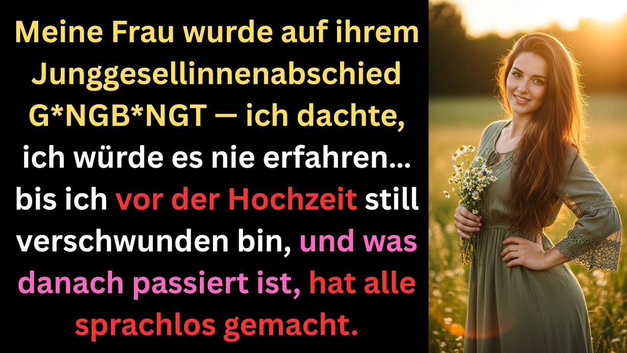 Meine Frau wurde auf ihrem Junggesellinnenabschied gangbanged dachte ich würde es nie herausfinden..