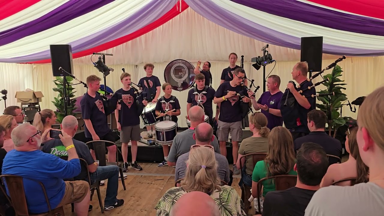 The Simon Fraser University Pipe Band - Big Rab Show Live at Piping Live 2025.