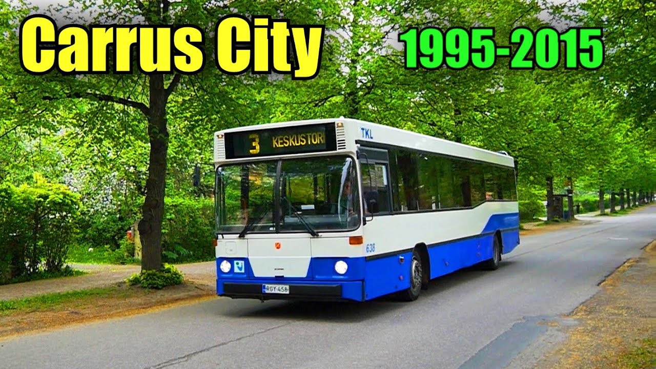 Carrus City: Самые Старые Автобусы в Тампере 2014 Финляндия 🇫🇮