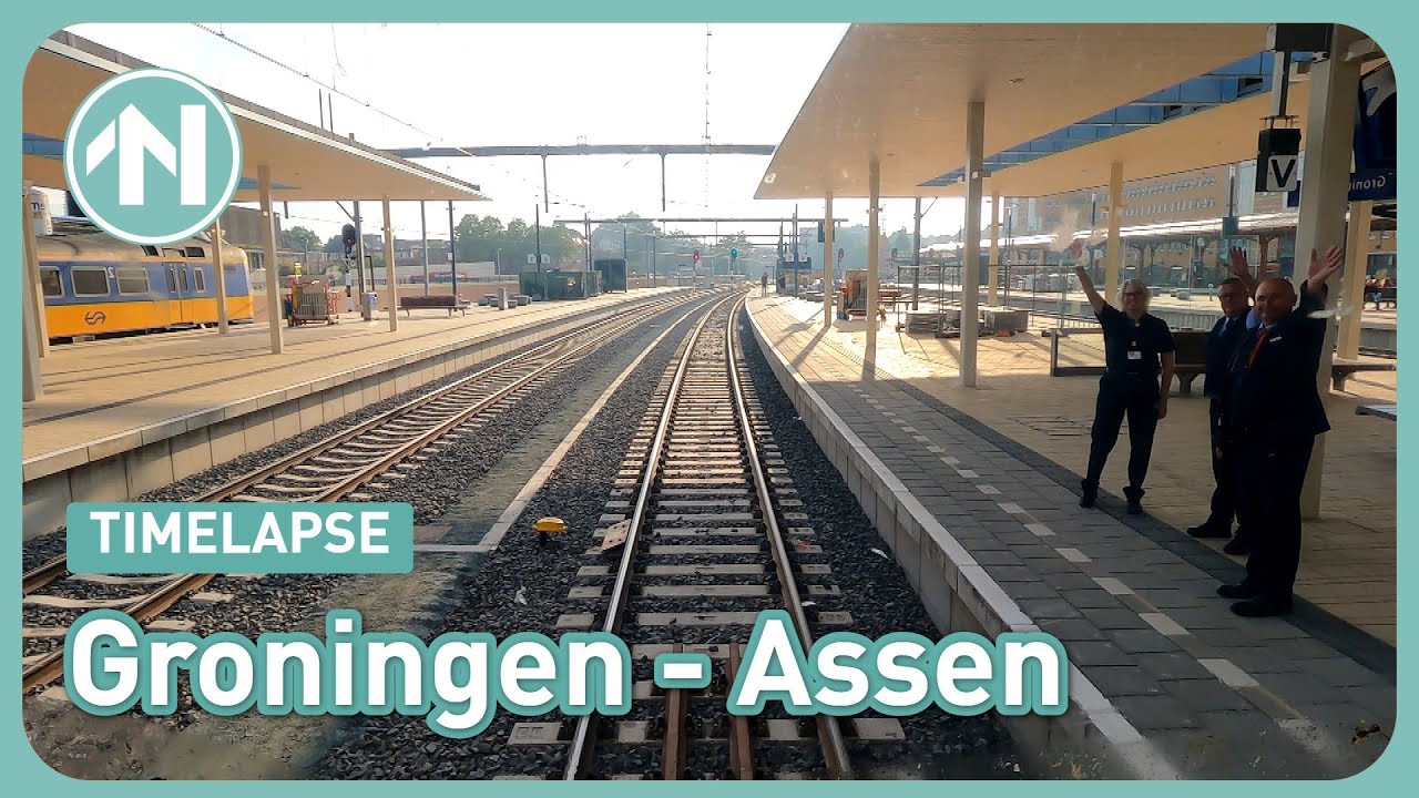 TIMELAPSE: kijk mee met de treinrit Groningen - Assen