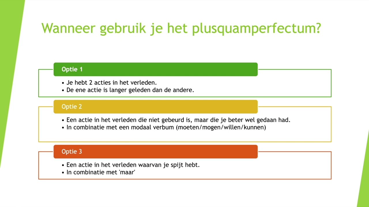 het plusquamperfectum - NT2 - B1 - B2 (#NT2, #nederlands, #dutch, #learndutch, #néerlandais)