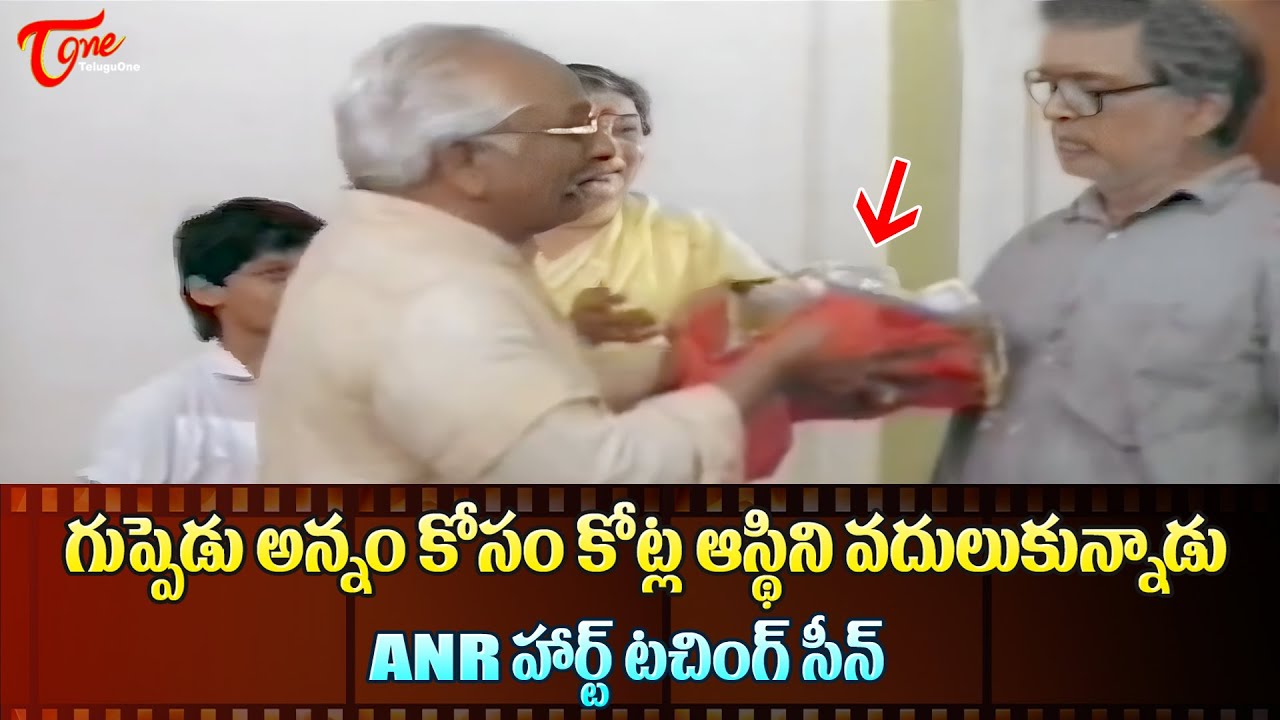 గుప్పెడు అన్నం కోసం కోట్ల ఆస్థిని వదులుకున్నాడు | ANR Heart Touching Scene | Pranadaata | TeluguOne