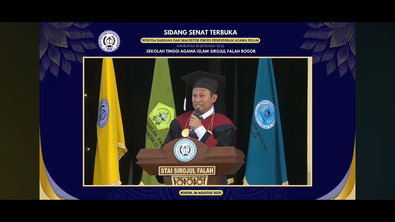 Rangkuman Wisuda (S1) Angkatan 16 STAI SIROJUL FALAH Bogor || 06082026 