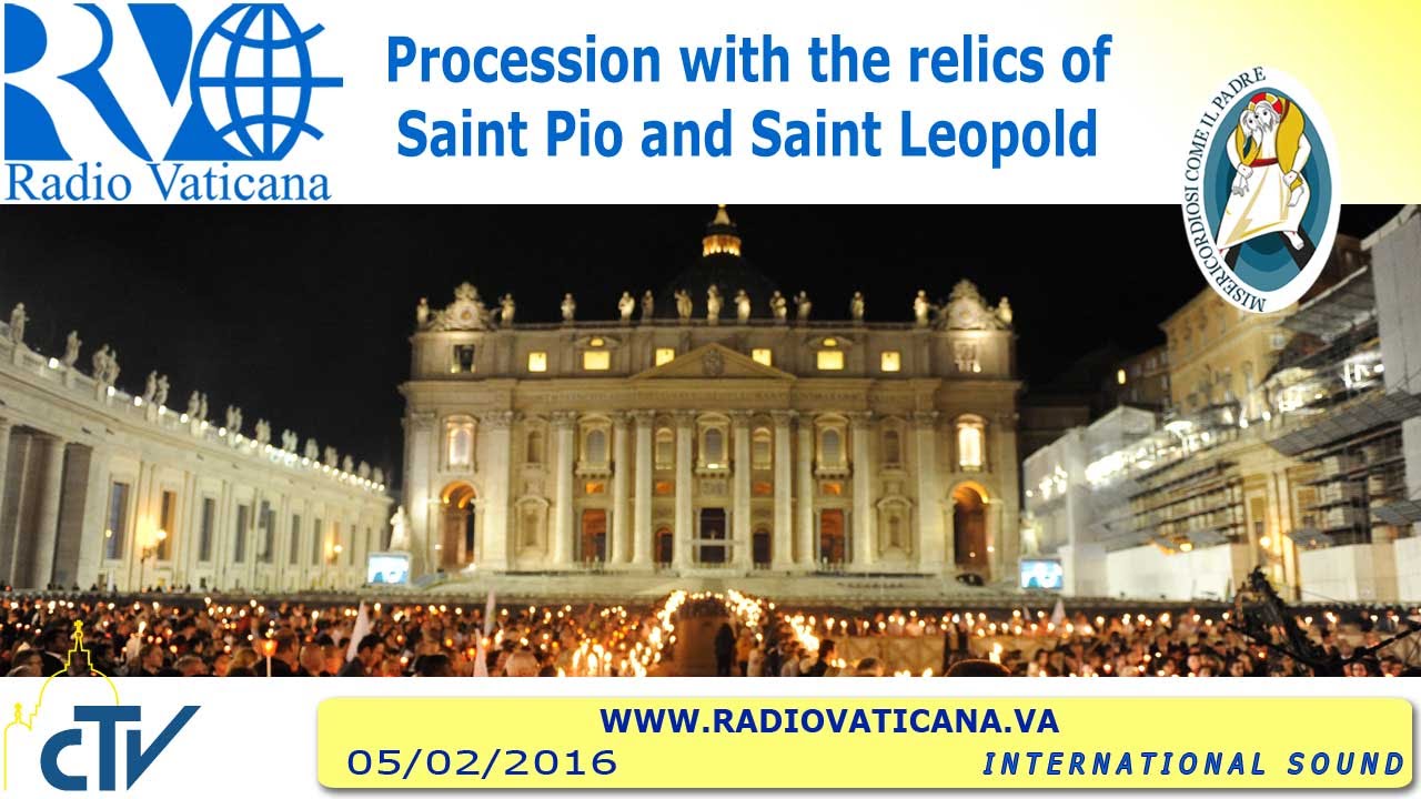 Procession with the relics of St. Pio and St. Leopold Mandic - 2016.02.05