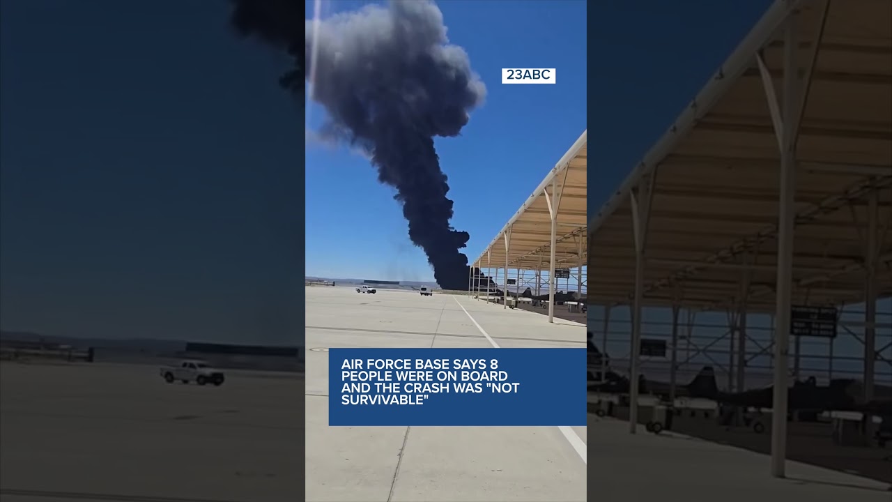 B-52 crashes at Edwards Air Force Base