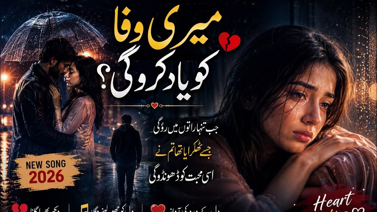 میری وفا کو یاد کروگی 💔 | Meri Wafa Ko Yaad Karogi |  Sad Song 2026 | Farhan Iqbal Official