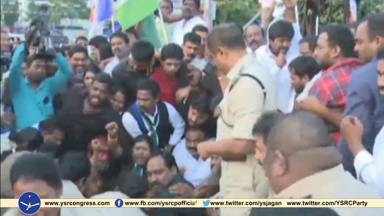 YSRCP Leader Bhumana karunakar Reddy arrested on protesting against TDP Govt for Special Status