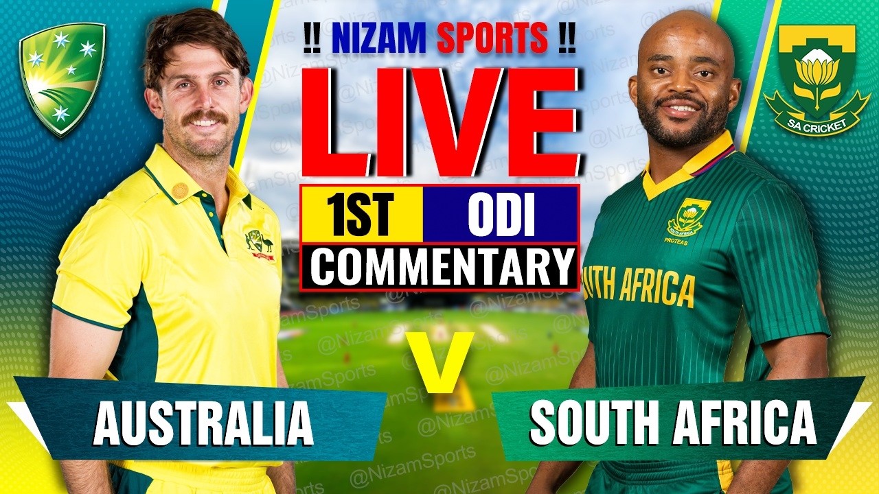 🔴Live: Australia vs South Africa | 1st ODI | Live Cricket Score & Commentary
