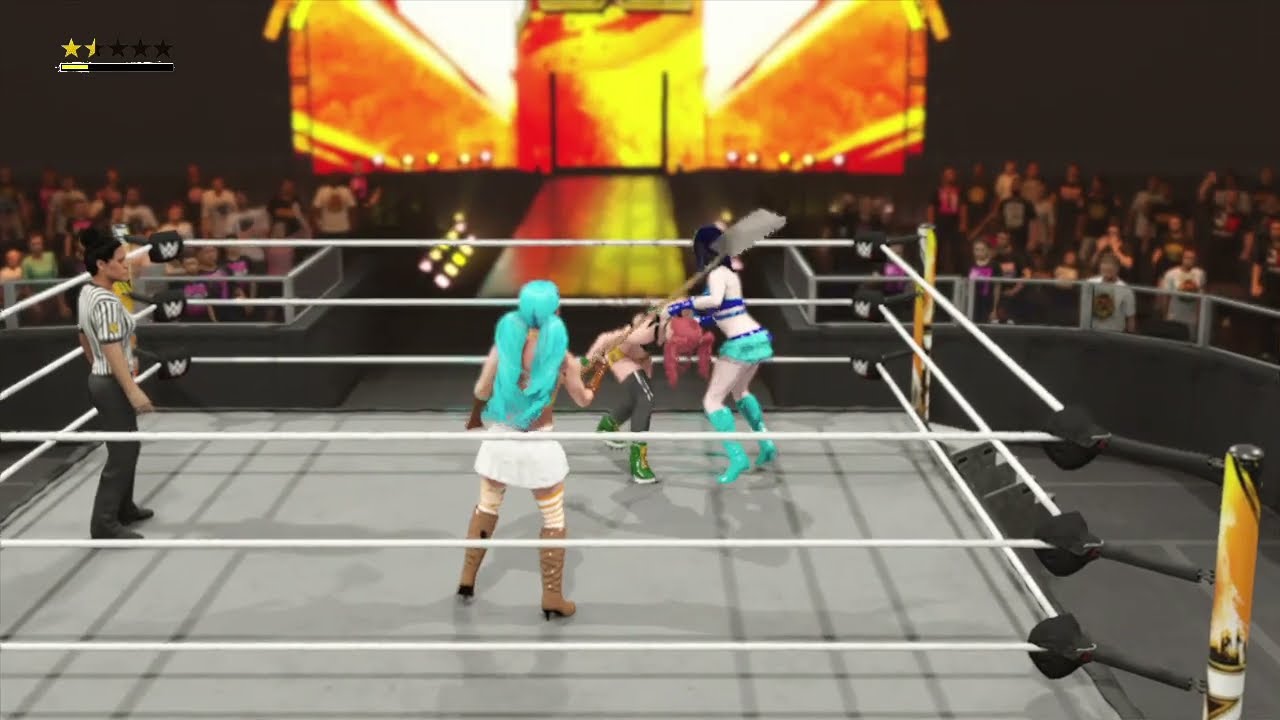 WWE 2K24: Runo Misaki vs Zoe Drake vs Liko