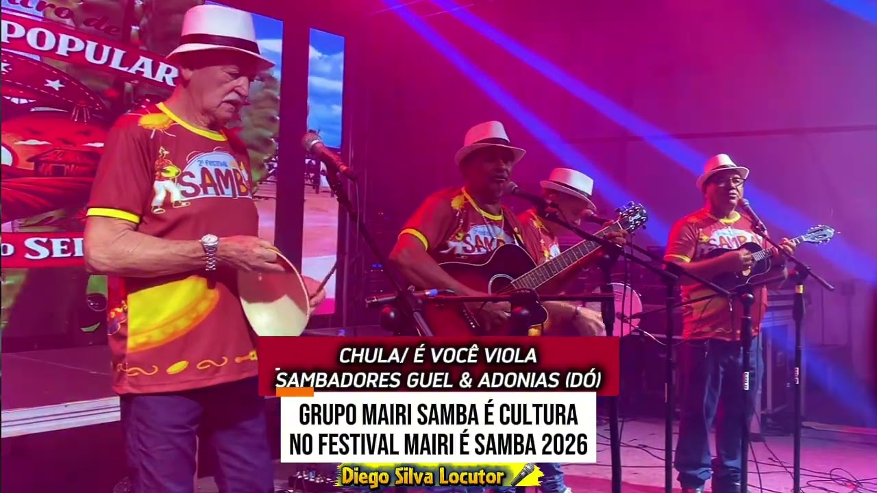 Apresentação do Grupo Mairi Samba é Cultura no Festival Mairi é Samba 2026