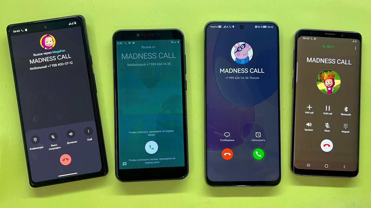 Google Pixel 6 Calling DEXP BL155 / Samsung Galaxy S9 Calling HUAWEI Nova Y90 / Crazy Cool Call