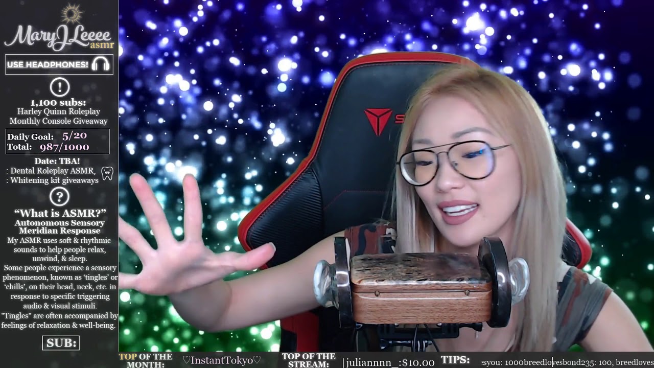 MaryJLeeee Mary loses her ASMR license (VOLUME WARNING)