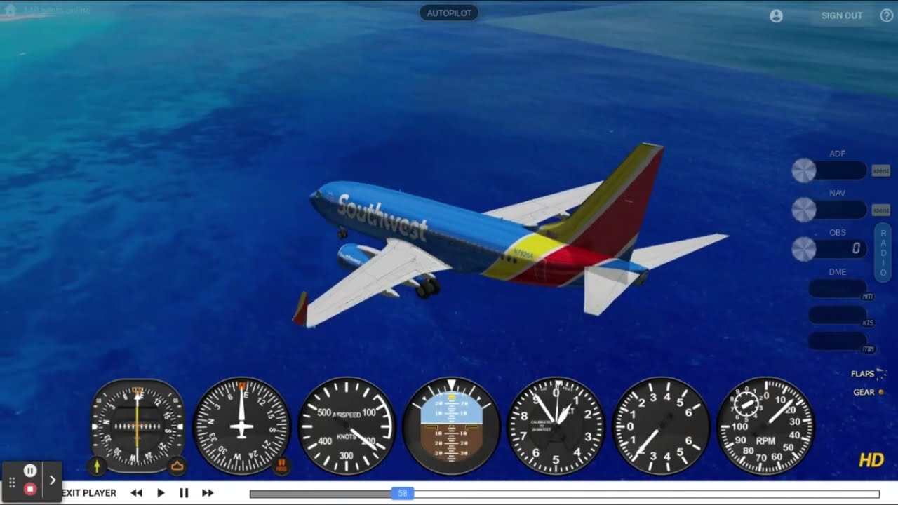3 videos of me landing a Boeing 737 in geofs flight sim