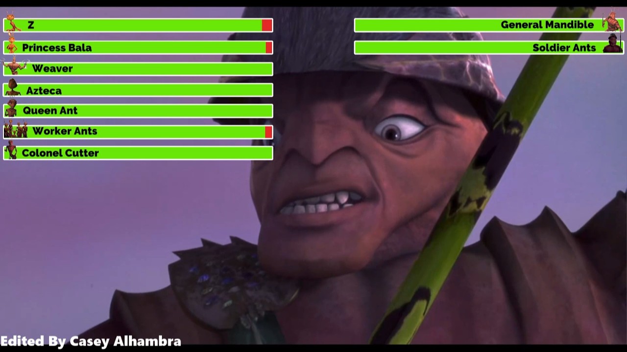 Antz (1998) Final Battle with healthbars 2/2