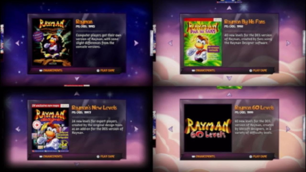 rayman ms dos designer by his fans and 60 levels
