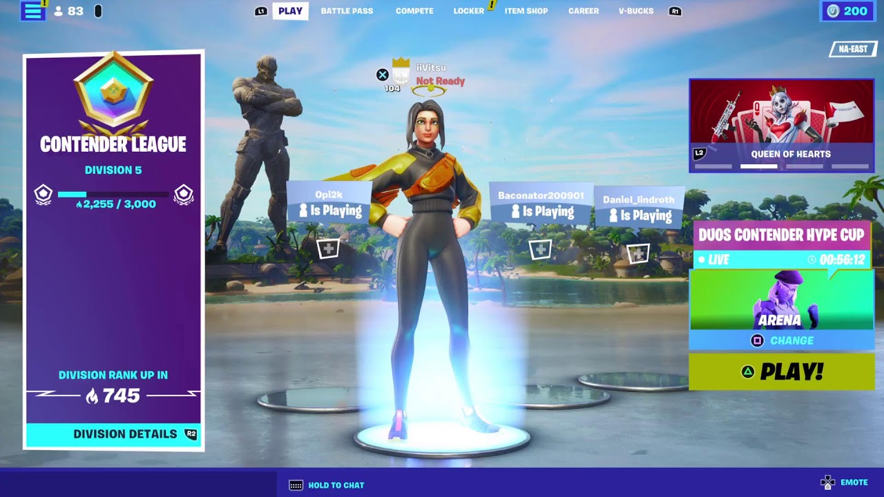 Fortnite Gameplay|Arena Contender League!