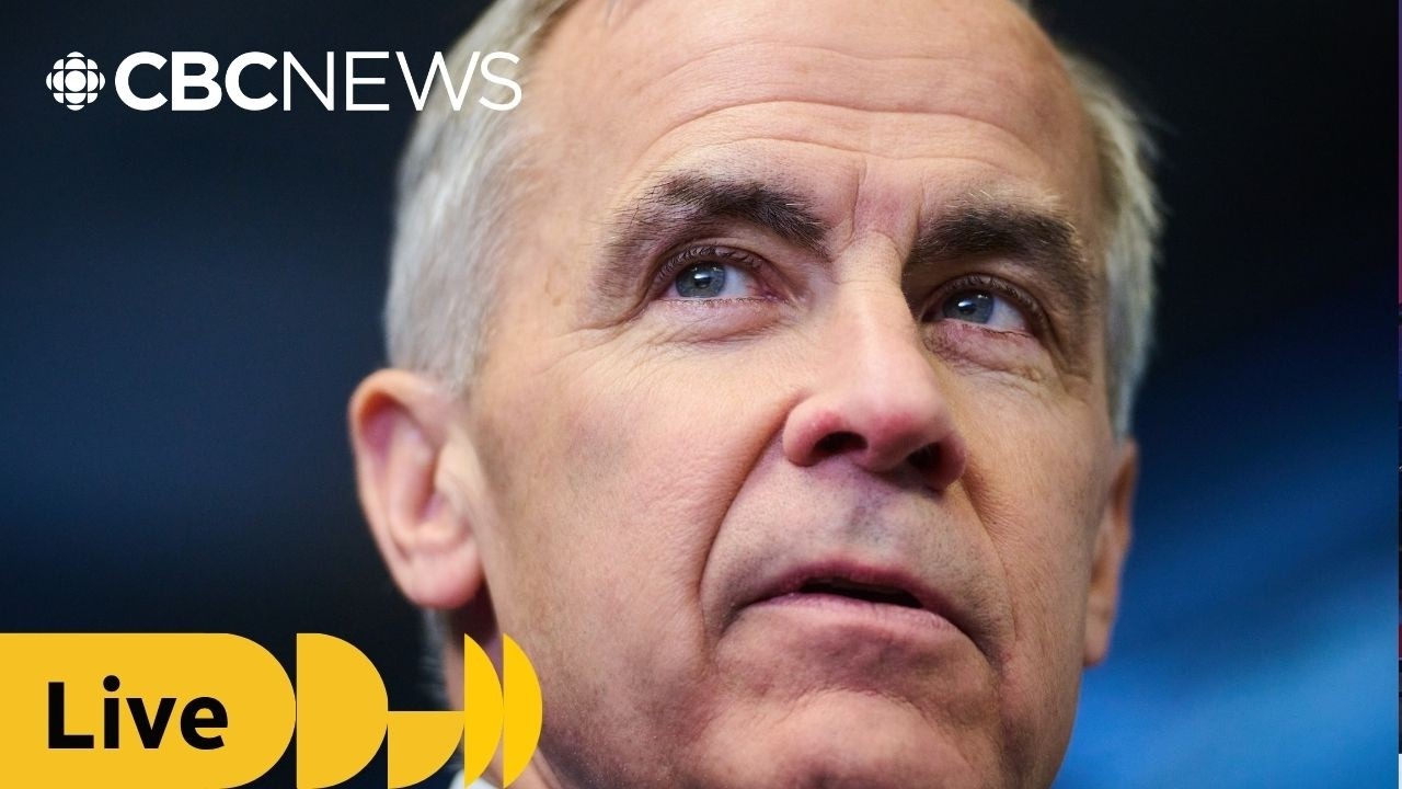 Carney holds news conference near Montreal