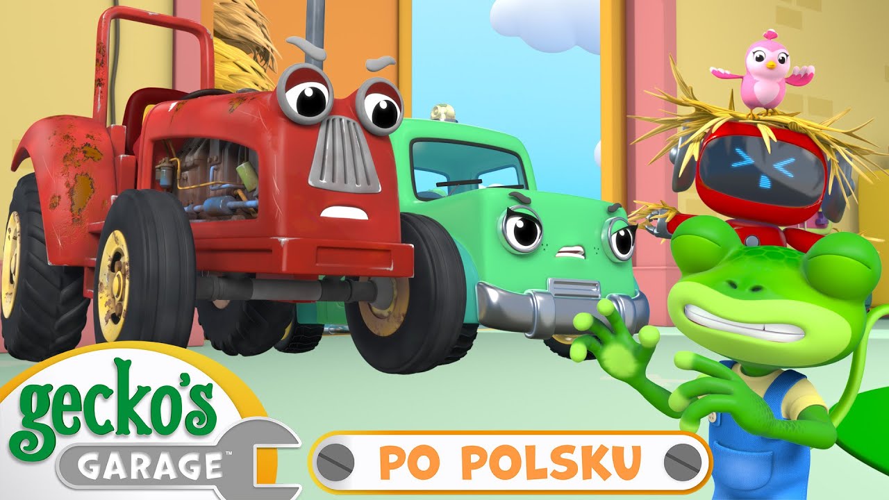 Traktorowe tarapaty | Warsztat Gekona | Bajka dla dzieci po polsku | @GeckosGaragePoPolsku