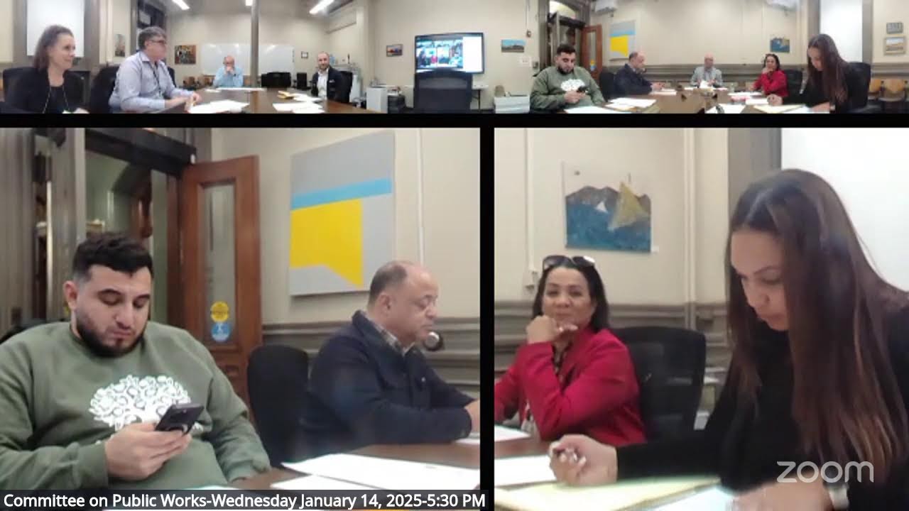 Providence Public Works Committee - Wednesday, January 14, 2026 - 5:30 P.M.