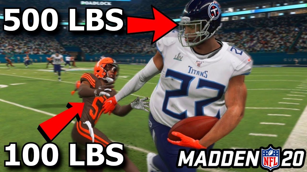 500 Pound Running Back vs. 100 Pound Defenders in Madden 20