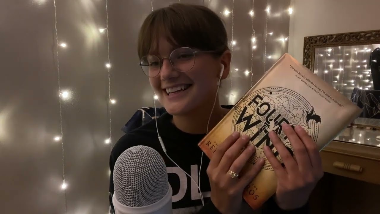 ASMR june reading wrap-up 🌈💚 (gentle tapping, tracing, close whispers)