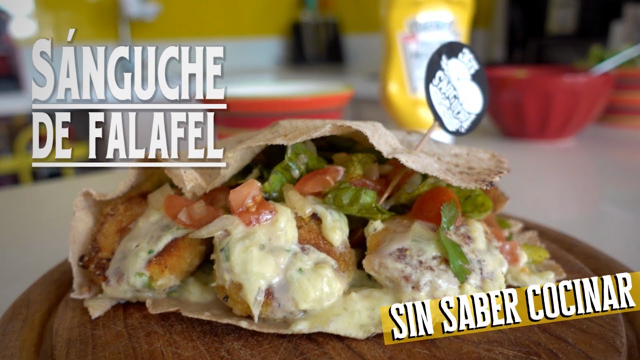 Receta sándwich Falafel pita - SIN SABER COCINAR