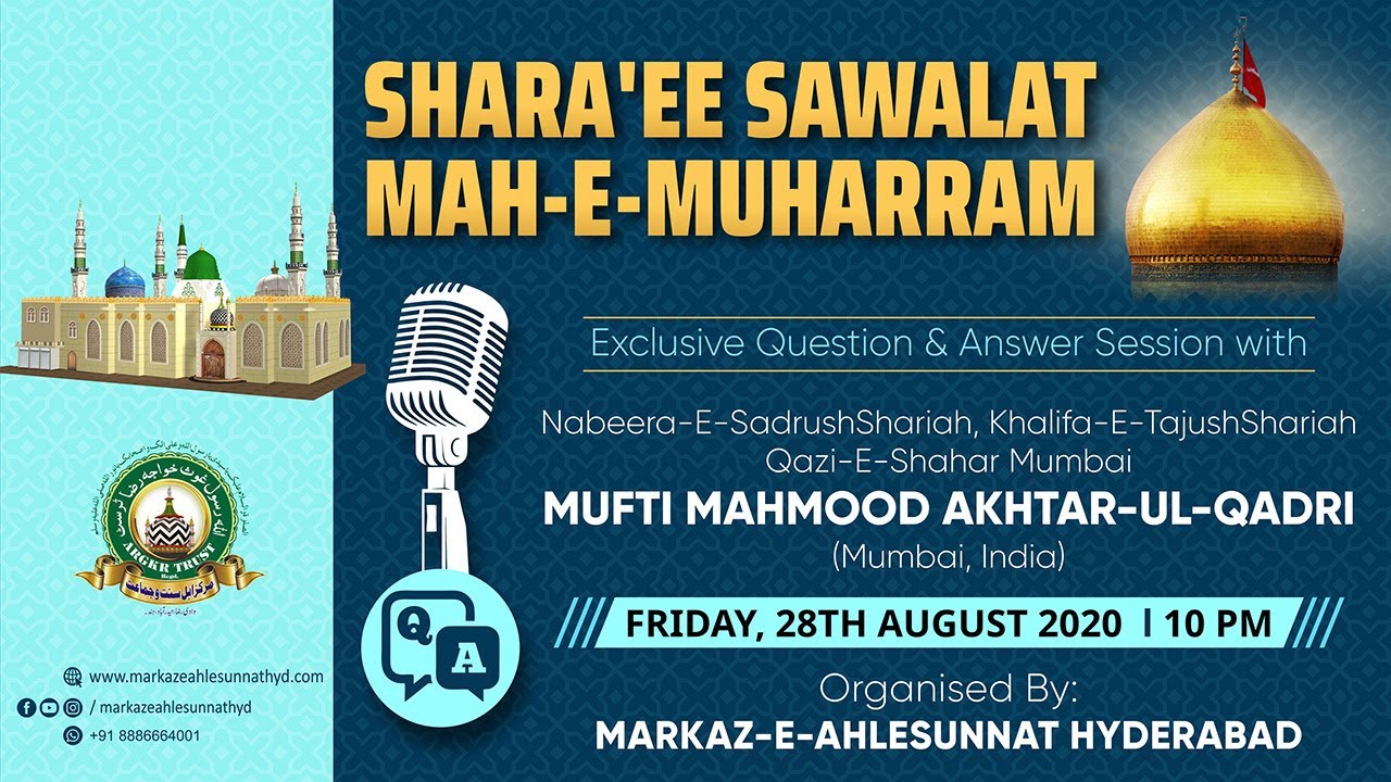 Mah-E-Muharram - Q&A Session | Mufti Mahmood Akhtar-Ul-Qadri