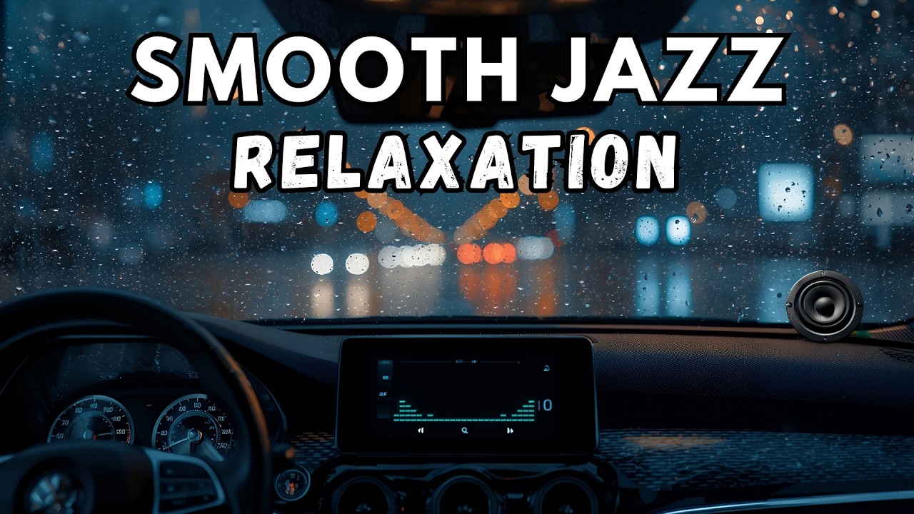 Smooth Jazz Night Drive 🌧️ Rainy City Ambience with Relaxing Sax & Chill Jazz Mix
