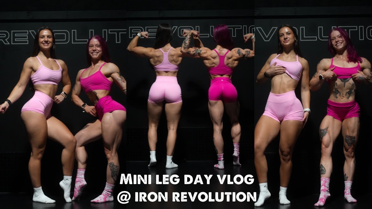 Mini Vlog @ Iron Rev | Leg Day w/ Johnna | 6 Weeks Out