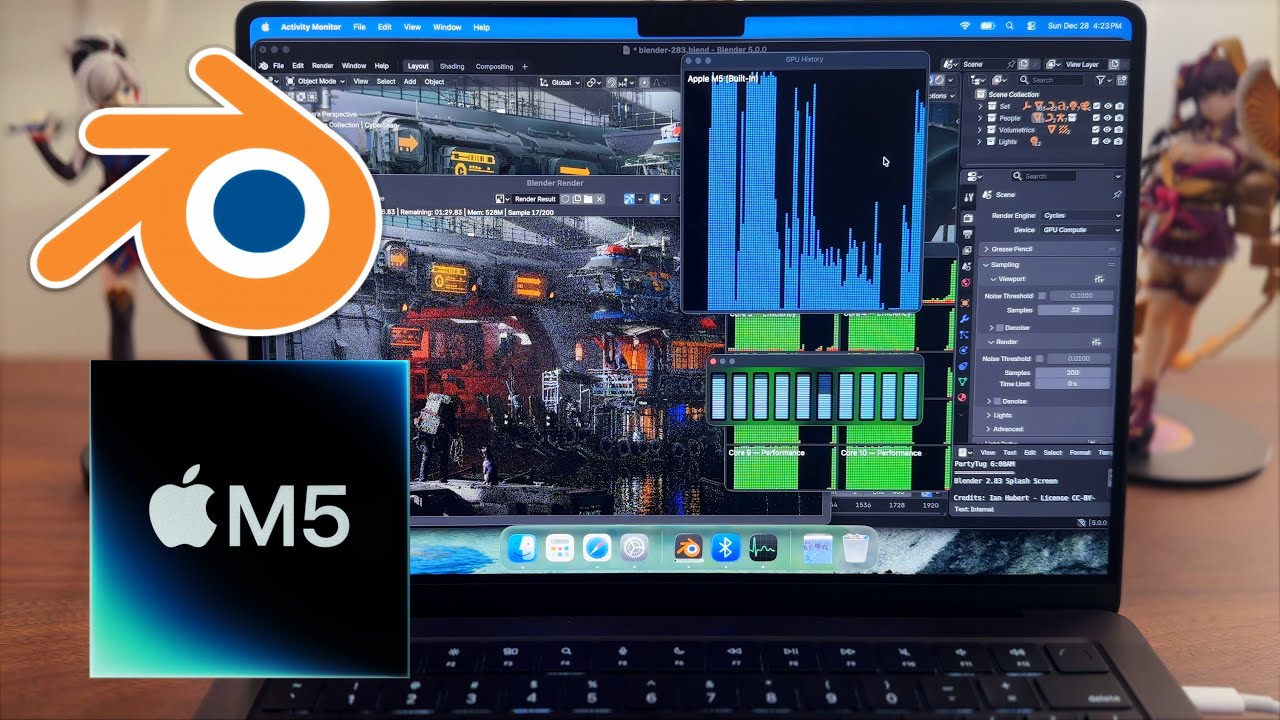 Is 16GB of Ram Enough For Blender with the M5 MacBook Pro?