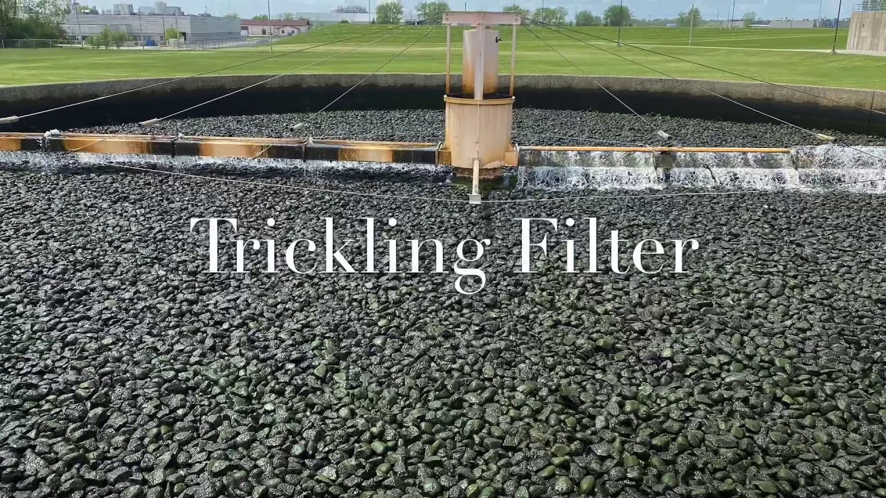 Trickling Filter at the wastewater treatment plant (utilities)