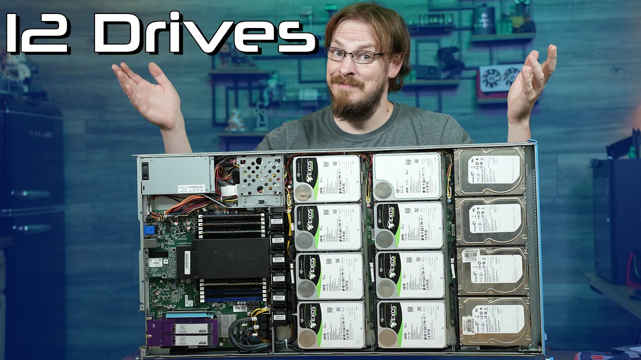 TWELVE Hard Drives in a 1U Chassis! - Tyan GT86C Build and Review