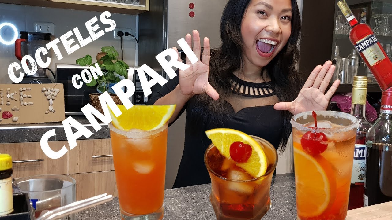 COCTELES CON CAMPARI ( 3 aperitivos REFRESCANTES Y muy ricos) |PREPARANDO con CAMPARI FACIL |🍹😋