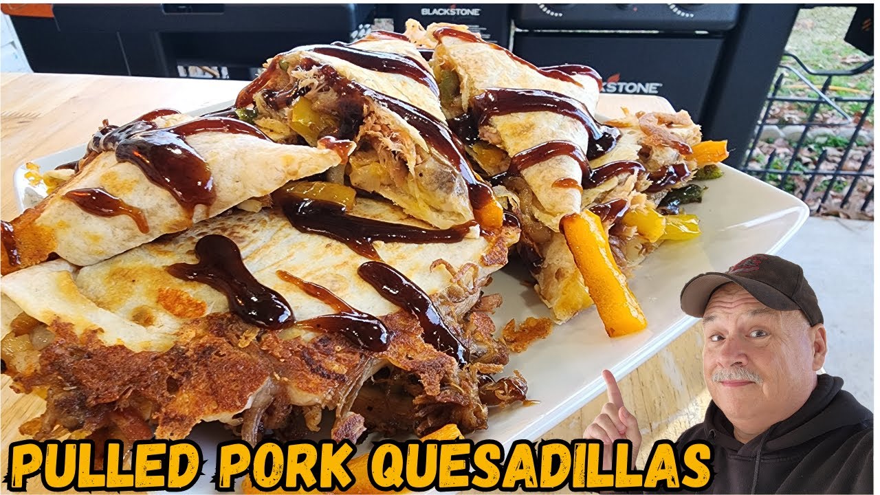 Pulled Pork Quesadillas on the Blackstone 22