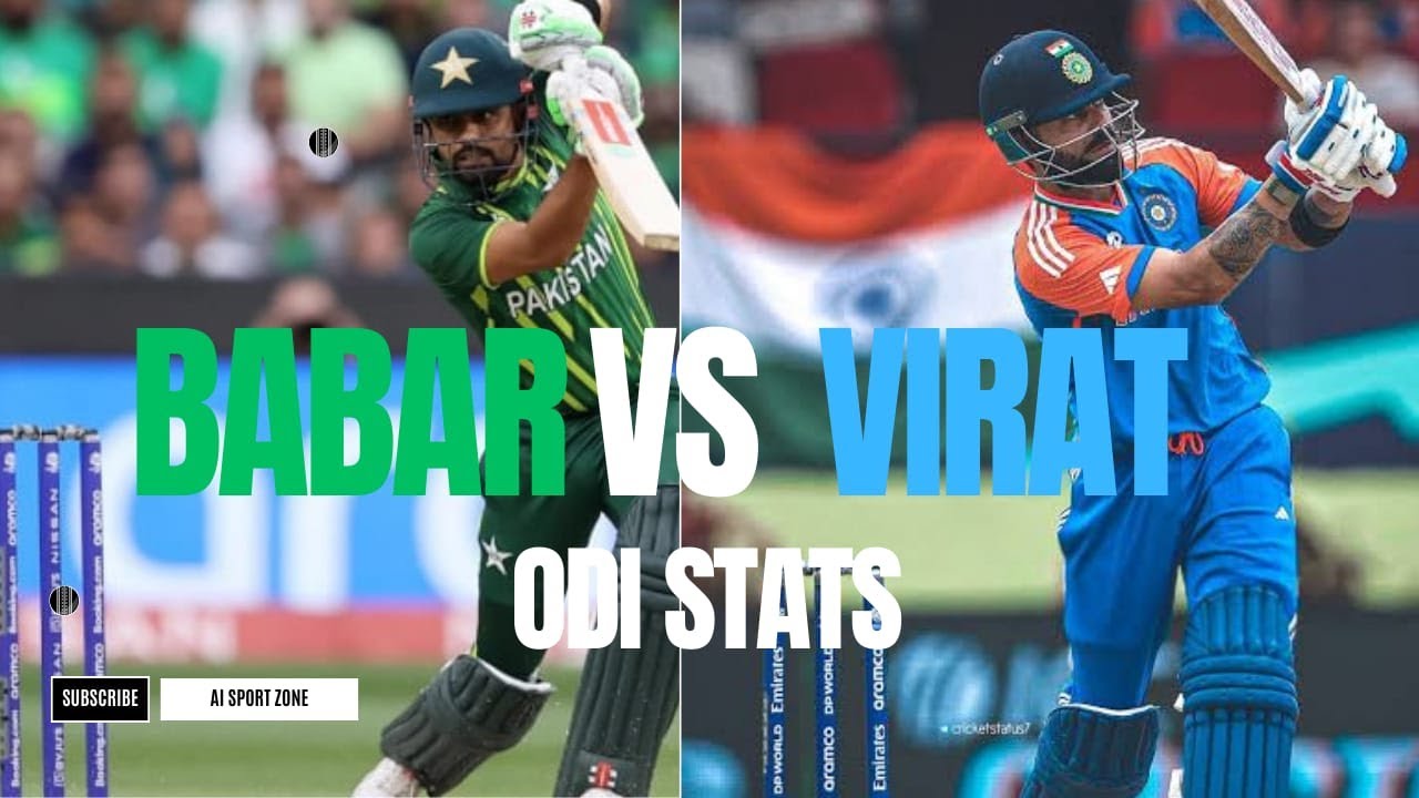 ODI Stats 😳 | Babar Azam vs Virat Kohli 