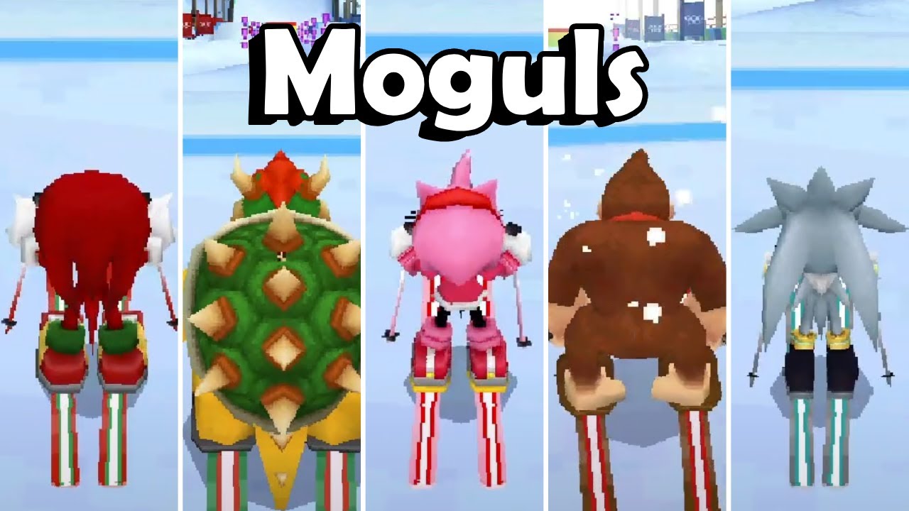 Mario & Sonic at the Olympic Winter Games DS - Moguls (All Characters)